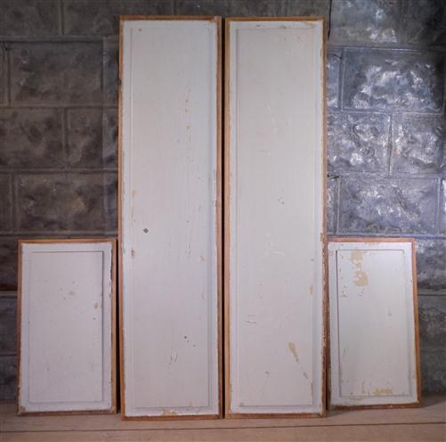 Wood panel - 4 Wooden Door Panels, Cupboard Furniture Architectural Salvage, Art Craft A16, by The Old Grainery (Chippy Pa...