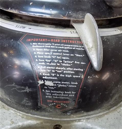 1948 Martin 40 Outboard Boat Motor, Classic 4.5 Hp Boat Motor, Serial B32025,