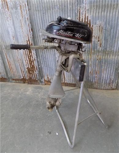1948 Martin 40 Outboard Boat Motor, Classic 4.5 Hp Boat Motor, Serial B32025,
