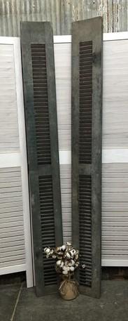 Wood Shutters - Wood Shutters Lot Victorian Window Louver Plantation Door Mission Vintage A72 by The Old Grainery (archite...