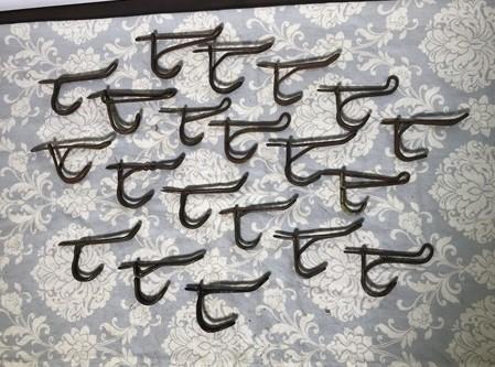 Wire hooks - Wire Hooks Hangers Coat Rack Hook Hat Towel Clothing Metal Rustic Entryway F, by The Old Grainery (bathroom,...