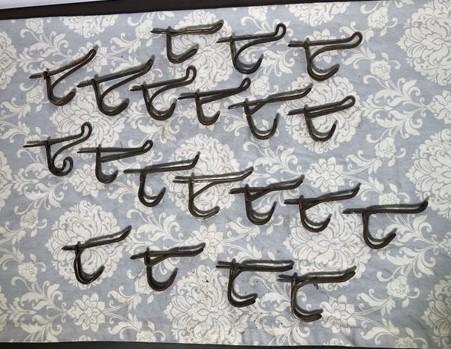 Wire hooks - Wire Hooks Hangers Coat Rack Hook Hat Towel Clothing Metal Rustic Entryway G, by The Old Grainery (bathroom,...