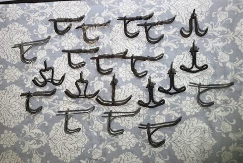 Wire hooks - Wire Hooks Hangers Coat Rack Hook Hat Towel Clothing Metal Rustic Entryway H, by The Old Grainery (bathroom,...