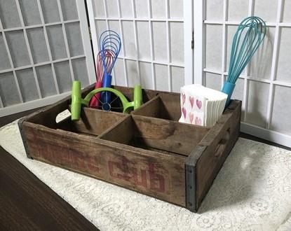 towne club tray - Towne Club Wooden Carrying Crate Tray, Vintage Display Box, Advertising Sign by The Old Grainery (advert...