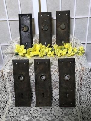 Door knob face plates - Door Knob Face Plates, Architectural Salvage, Vintage Hardware, Reclaimed C by The Old Grainery (a...