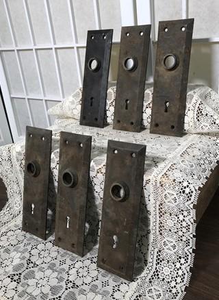 Door knob face plates - Door Knob Face Plates, Architectural Salvage, Vintage Hardware, Reclaimed C by The Old Grainery (a...