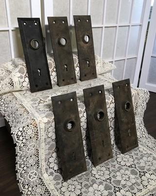 Door knob face plates - Door Knob Face Plates, Architectural Salvage, Vintage Hardware, Reclaimed C by The Old Grainery (a...