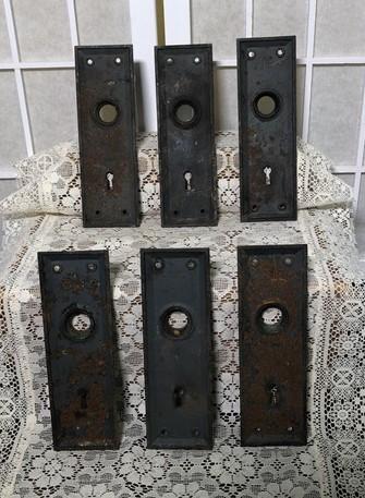 Door knob face plates - Door Knob Face Plates, Architectural Salvage, Vintage Hardware, Reclaimed C by The Old Grainery (a...