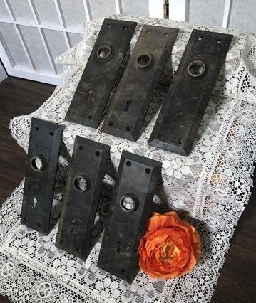 Door knob face plates - Door Knob Face Plates, Architectural Salvage, Vintage Hardware, Reclaimed A by The Old Grainery (a...