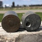 Round Solid Small Scale Weights Vintage Metal Industrial Fairbank Morse A152