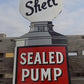 Signs - Shell Sealed Pump Sign, Shell Porcelain Metal Advertising, Gas Station Oil B by The Old Grainery (advertising, adv...