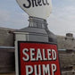 Signs - Shell Sealed Pump Sign, Shell Porcelain Metal Advertising, Gas Station Oil B by The Old Grainery (advertising, adv...