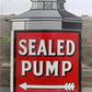 Signs - Shell Sealed Pump Sign, Shell Porcelain Metal Advertising, Gas Station Oil B by The Old Grainery (advertising, adv...