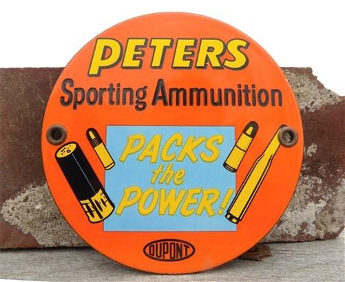 Signs - Peters Sporting Ammunition Sign, Dupont Sign, Metal Porcelain Advertising Sign by The Old Grainery (advertising, a...