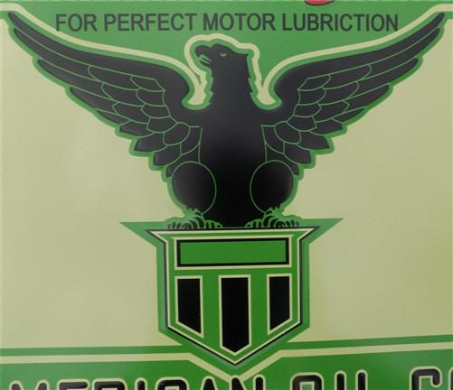 Eze Oil Lube Sign, Tin Advertising Sign, American Oil Sign, Gasoline & Oil Sign