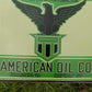 Eze Oil Lube Sign, Tin Advertising Sign, American Oil Sign, Gasoline & Oil Sign