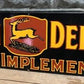 John Deere Sign - John Deere Farm Implements Sign, Metal Porcelain Sign, John Deere Advertising F by The Old Grainery (adv...