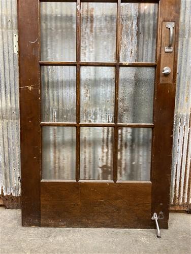 15 Pane Glass Door (37.75x90), Vintage American Door, Architectural Salvage, A13