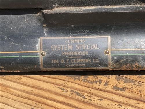 Cummins system special perforator - Cummins System Special Perforator, Vintage Bank Check Press, Cast Iron Tool by The Old...