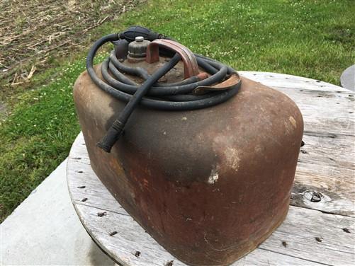 Gas tank - 6 Gallon Gasoline Gas Fuel Tank, Metal Can Outboard Boat Motor Fuel Vintage W, by The Old Grainery (6 gallon, b...