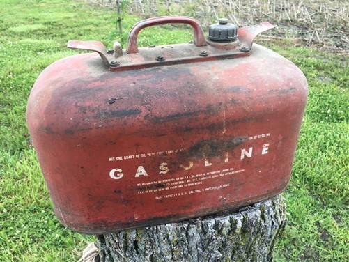 Gas tank - 6 Gallon Gasoline Gas Fuel Tank, Metal Can Outboard Boat Motor Fuel Vintage T, by The Old Grainery (6 gallon, b...