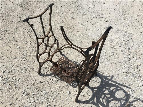 Treadle base - Treadle Sewing Machine, Cast Iron Base, Industrial Age, Singer Steampunk PL, by The Old Grainery (base, cas...