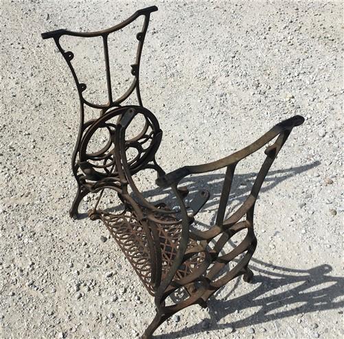 Treadle base - Treadle Sewing Machine, Cast Iron Base, Industrial Age, Singer Steampunk PL, by The Old Grainery (base, cas...