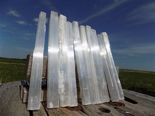 Selenite - 50 Selenite Sticks Wands, Gypsum Gemstone Crystal, Healing Reiki Charging, by The Old Grainery (calming, chargi...