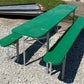 Wood Vintage German Beer Garden Table and Benches, Oktoberfest Picnic Table G65