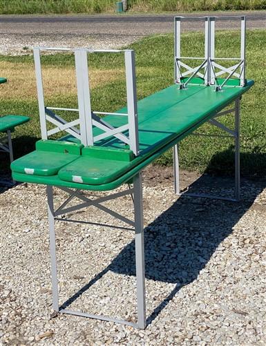 Wood Vintage German Beer Garden Table and Benches, Oktoberfest Picnic Table G59