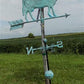 3D Cow Weathervane, Lightning Rod Barn Topper, Country Decor Rustic Patina