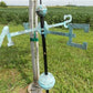 3D Cow Weathervane, Lightning Rod Barn Topper, Country Decor Rustic Patina