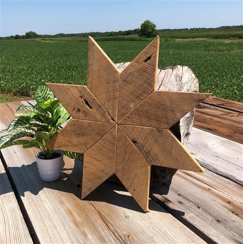 Wooden Star - 20" Amish Made Wooden Star, Reclaimed Barn Wood Star Rustic Farmhouse Decor, A by The Old Grainery (20 inch,...