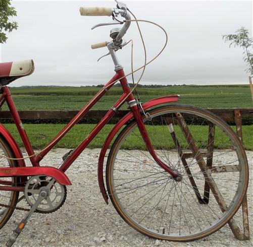 1970s Triumph Raleigh Bicycle, Serial # 124641, Vintage Step Through B – The Old Grainery