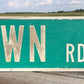 Fairlawn Rd Street Sign, Vintage Green Road Sign 42x9 Metal Wall Sign Garage Art