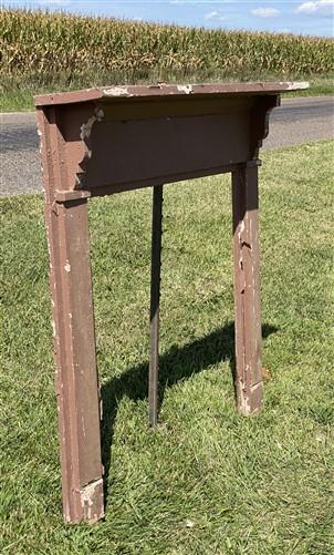Antique Fireplace Mantel Surround (53x54.25) Architectural Salvage, Rustic, A159