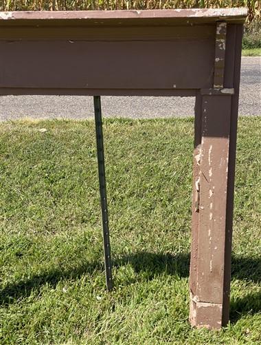 Antique Fireplace Mantel Surround (53x54.25) Architectural Salvage, Rustic, A159