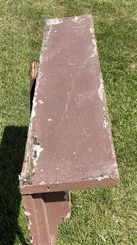 Antique Fireplace Mantel Surround (53x54.25) Architectural Salvage, Rustic, A159