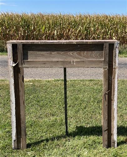 Antique Fireplace Mantel Surround (53x54.25) Architectural Salvage, Rustic, A159