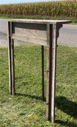 Antique Fireplace Mantel Surround (53x54.25) Architectural Salvage, Rustic, A159