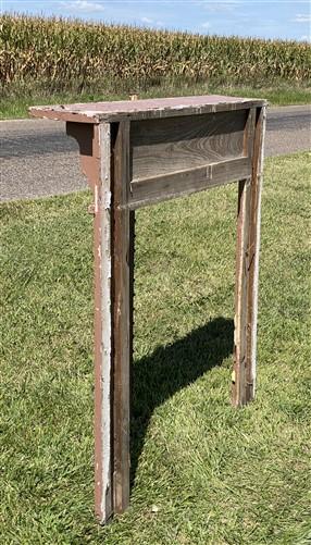 Antique Fireplace Mantel Surround (53x54.25) Architectural Salvage, Rustic, A159