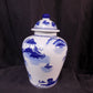 Decorative jar - Blue & White Pagoda Ginger Jar, 10 Chinese Porcelain Decor, Chinoiserie X, by The Old Grainery (Asian, As...