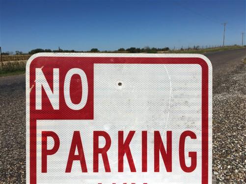 Signs - No Parking Any Time Street Sign, 24x18 Vintage Metal Road Sign, Garage Art, G by The Old Grainery (Garage Art, Met...