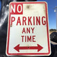 Signs - No Parking Any Time Street Sign, 24x18 Vintage Metal Road Sign, Garage Art, H by The Old Grainery (Garage Art, Met...