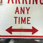 Signs - No Parking Any Time Street Sign, 24x18 Vintage Metal Road Sign, Garage Art, H by The Old Grainery (Garage Art, Met...