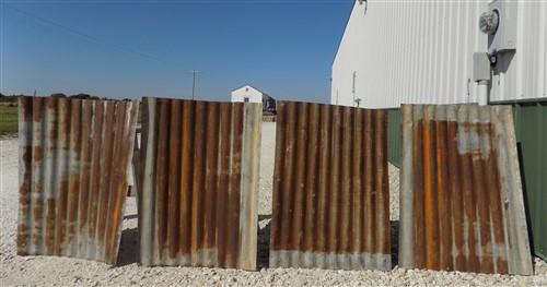 Tin - 4 Galvanized Tin Sheets, Roof Ceiling Sink Backsplash, Architectural Salvage A20 by The Old Grainery (backsplash, ce...