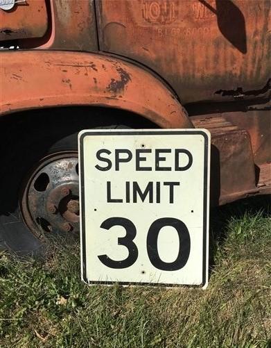 Speed Limit 30 Vintage Sign, 30x24 Vintage Metal Road Sign, D Vintage ...