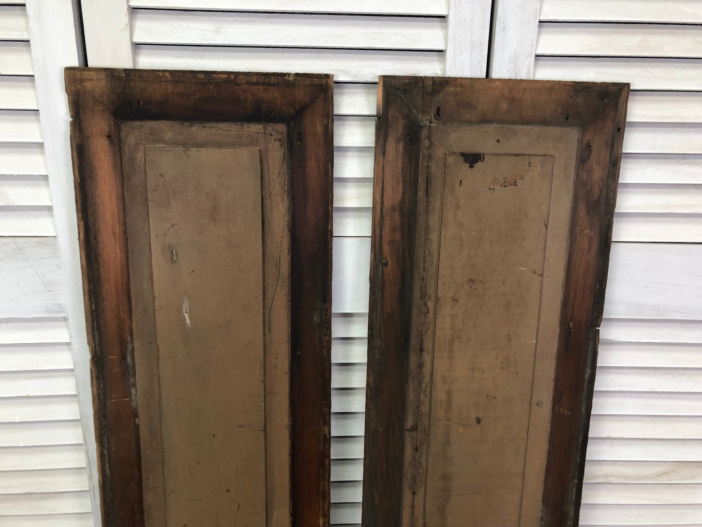 2 Wooden Door Panels, Cupboard Furniture Architectural Salvage, Arts Crafts A67,