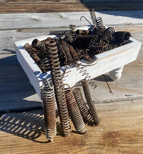 Spring Coils - Metal Compression Tension Springs, Spiral Coil Steampunk Vintage Steampunk k, by The Old Grainery (art, coi...