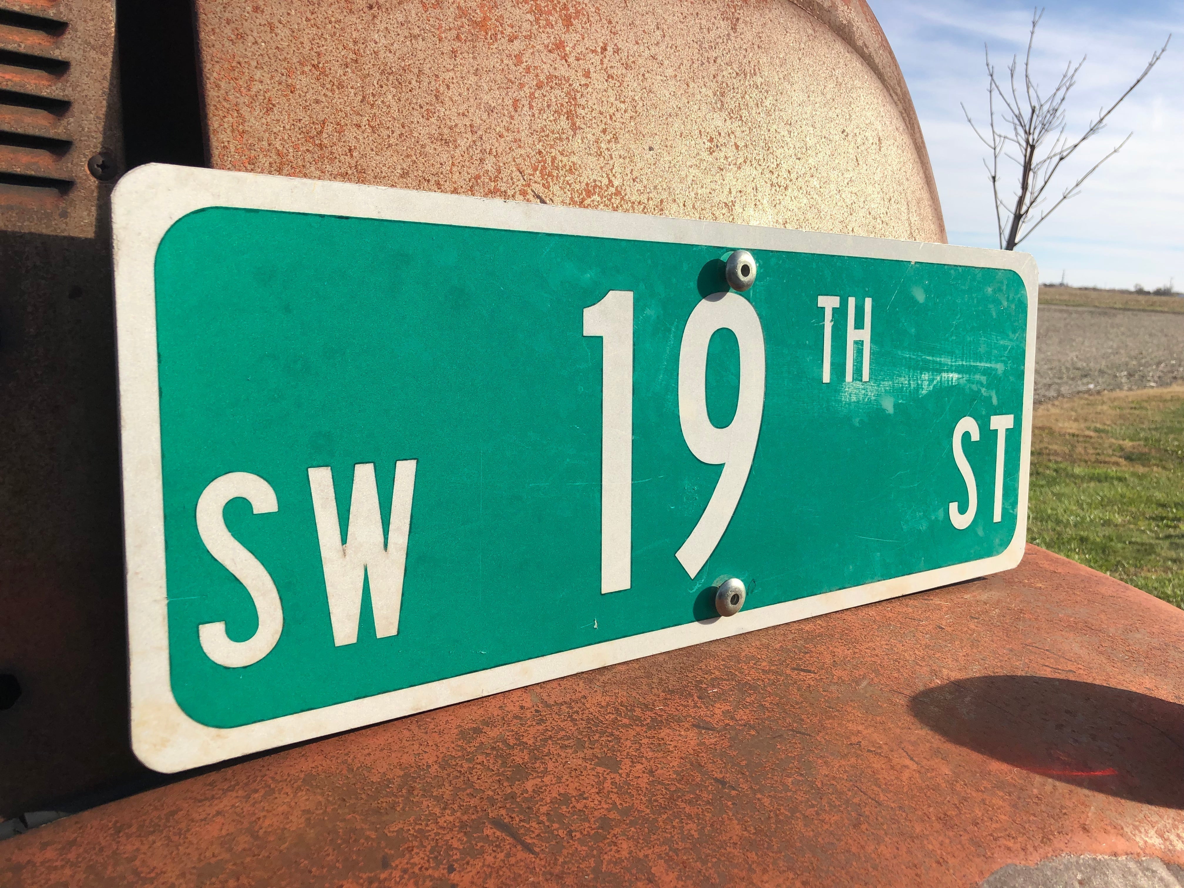 SW 19th ST Street Sign, 9x24 Vintage Green Road Sign, Metal Road Sign ...